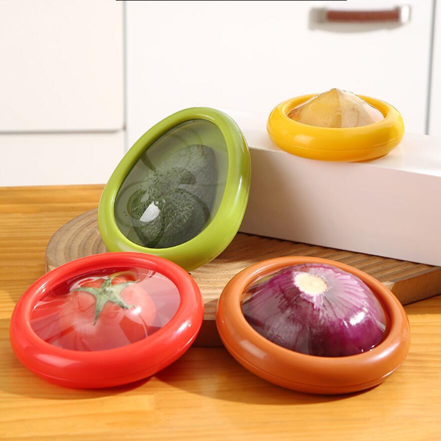 Reusable Fruit & Vegetable Saver Covers – Stretch-Fit Produce Keepers