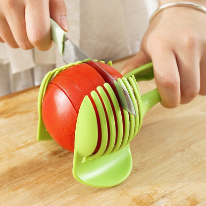 Tomato Slicing Guide & Food Holder – Safe Cutting Aid