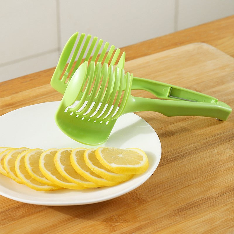 Tomato Slicing Guide & Food Holder – Safe Cutting Aid