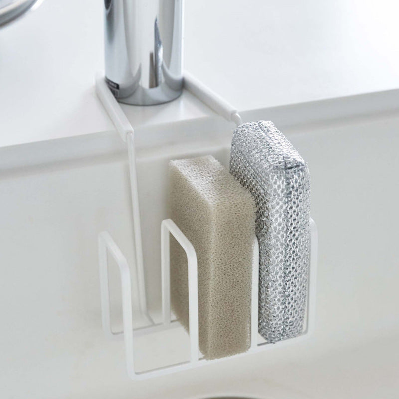 Hanging Sink Sponge Holder – Faucet-Mounted Kitchen Caddy