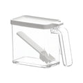 Clear Seasoning Storage Container with Spoon – Countertop Spice Jar
