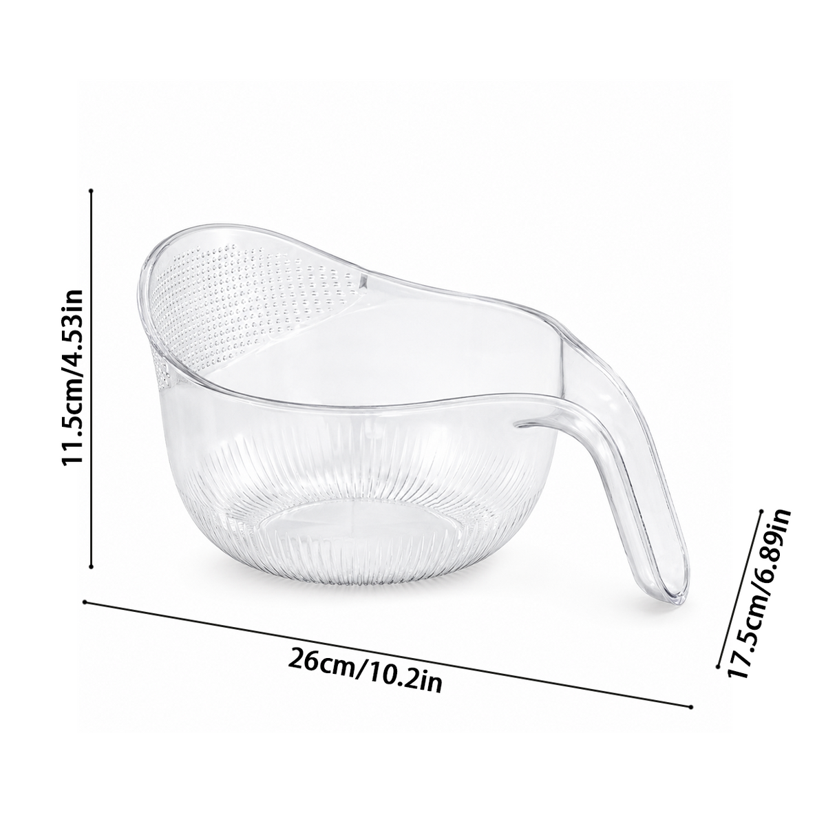 🍚 50% OFF! 🥣 Multipurpose Rice Washing Bowl Strainer with Handle