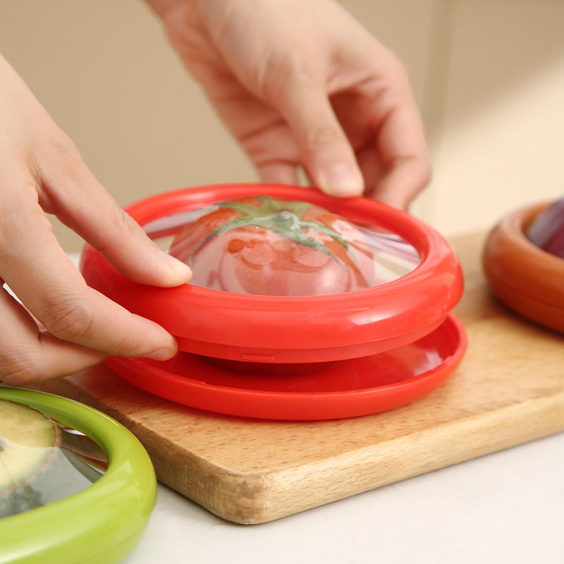 Reusable Fruit & Vegetable Saver Covers – Stretch-Fit Produce Keepers