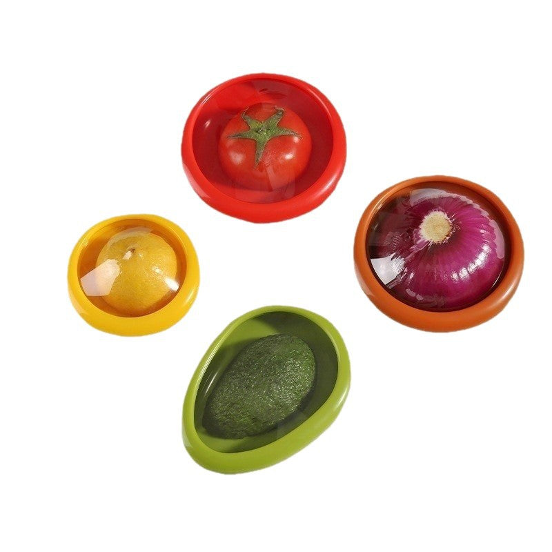 Reusable Fruit & Vegetable Saver Covers – Stretch-Fit Produce Keepers