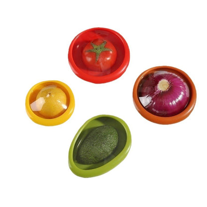 Reusable Fruit & Vegetable Saver Covers – Stretch-Fit Produce Keepers