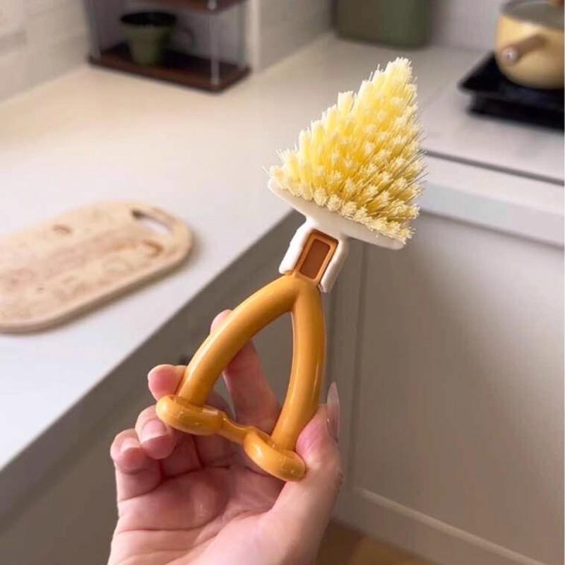 Triangular Corner Cleaning Brush – Handheld Crevice Scrub Brush