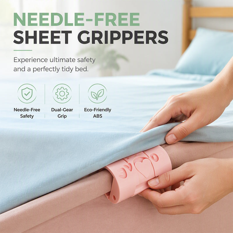 Multi-Functional Needle-Free Bedsheet Clips