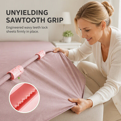 Multi-Functional Needle-Free Bedsheet Clips